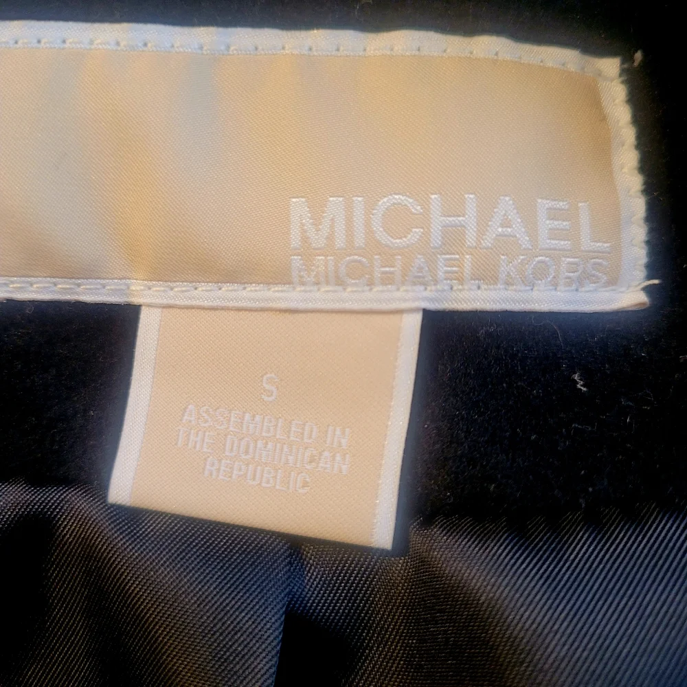 Michael Kors Black Pea Coat. Size S.